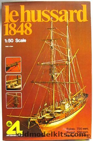 Artesania Latina 1/50 Le Hussard 1848, 400 plastic model kit